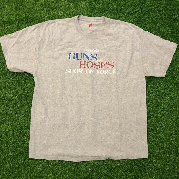 2009 Guns vs Hoses ‘Show of Force’ Graphic Tee - Picture 1 of 5